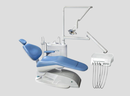 Modern dental chair with advanced dental unit for clinics